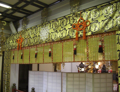 川崎大師　平間寺様へ水引・柱巻を納入致しました